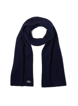 Sciarpa in lana Lacoste Echarpe Blu Navy Per Uomo
