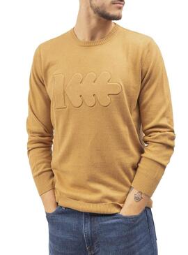 Pullover Klout Rilievo Beige per Uomo