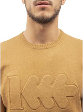 Pullover Klout Rilievo Beige per Uomo