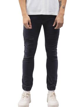 Pantaloni Klout Cargo Blu Navy per Uomo