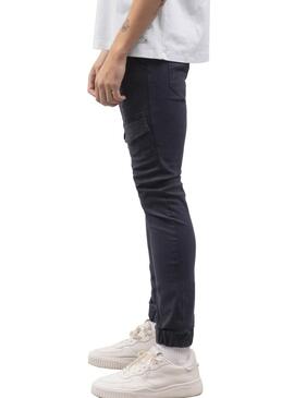 Pantaloni Klout Cargo Blu Navy per Uomo