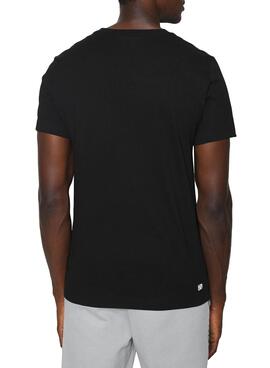 T-Shirt Lacoste Sport Logo Nero per Uomo