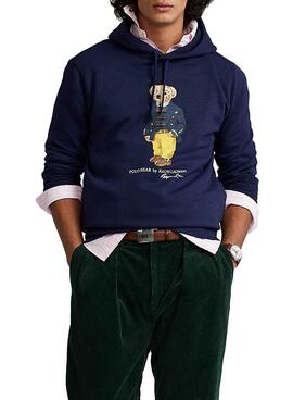 Felpa Polo Ralph Lauren Polo Bear Blu Navy Uomo