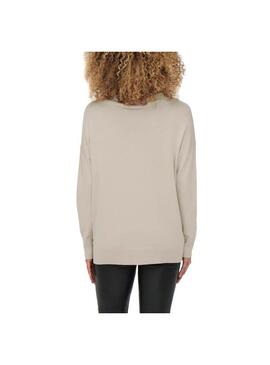 Pullover Only Lillies Beige per Donna
