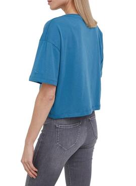 T-Shirt Pepe Jeans Daiana Blu Per Donna