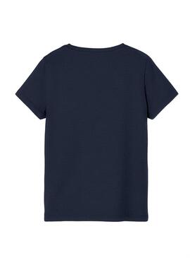 T-Shirt Name It Tolle Blu Navy per Bambina