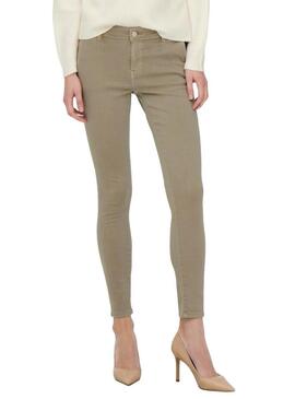 Pantaloni Only Blush Chino Skinny Marrone Donna