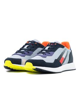 Sneaker Tommy Jeans Track Cleat Mix Runner Azul