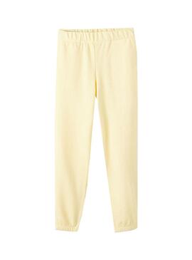 Pantaloni Jogger Name It Tulena Giallo per Donna