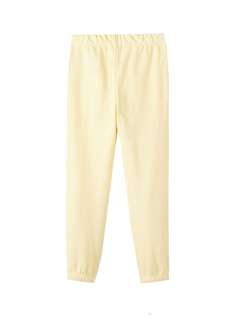 Pantaloni Jogger Name It Tulena Giallo per Donna