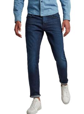 Jeans G-Star 3301 Indaco per Uomo