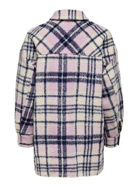 Overshirt Only Lou Shacket Quadri Per Donna