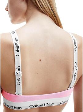 Reggiseno Calvin Klein Unlined Bralette Rosa Donna