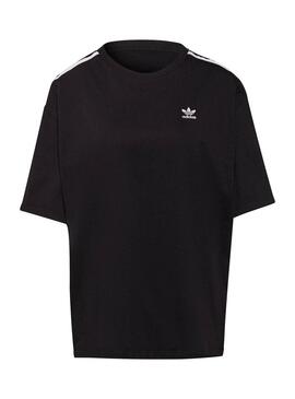 T-Shirt Adidas Adicolor Oversize Nero Donna