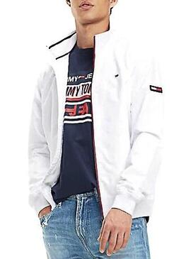 Bomber Tommy Jeans Essential Casual Bianco Uomo