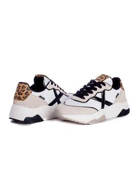 Sneaker Munich Wave 88 Bianco Leopardo Donna