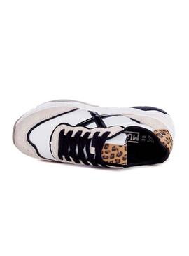 Sneaker Munich Wave 88 Bianco Leopardo Donna