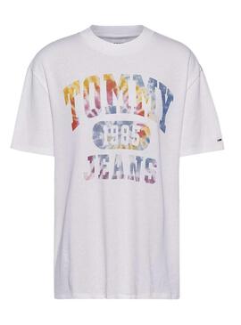 T-Shirt Tommy Jeans Tie Dye Oversize Per Donna