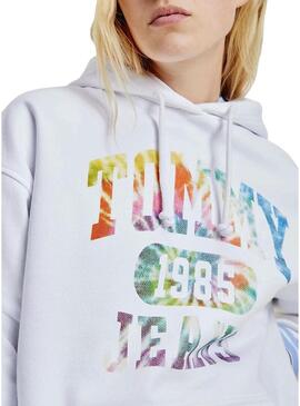 Felpa Tommy Jeans Tie Dye Oversize Donna