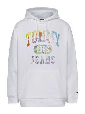 Felpa Tommy Jeans Tie Dye Oversize Donna