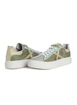 Sneaker Munich Rete Sky 347 Verde per Donna