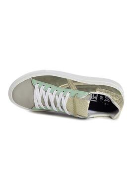 Sneaker Munich Rete Sky 347 Verde per Donna