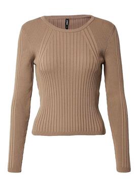 Pullover Only Linea Camel per Donna