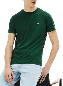 T-Shirt Lacoste Basico Verde Per Uomo