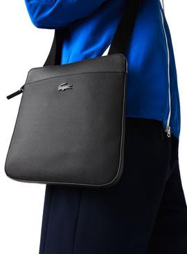 Borsa Lacoste Chantaco Piel Nero Uomo