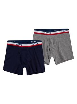 Mutande Levis Sportswear Logo Boxer Grigio Bambino