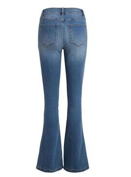 Jeans Vila Ekko Svasato Blu Per Donna