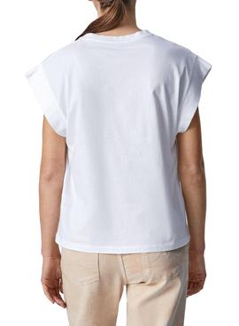 T-Shirt Pepe Jeans Caroline Rock Bianco Donna