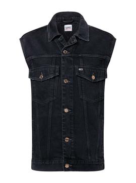 Gilet Tommy Jeans Denim Nero Per Donna
