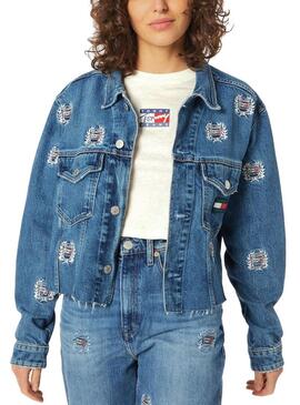 Giubbotto Tommy Jeans Denim per Donna