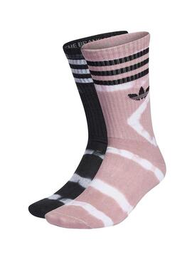Calzini Adidas Batik Pack 2 Rosa Nero