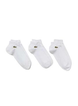 Calzini Lacoste RA4183 Pack 3 Bianco