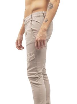 Pantaloni Klout Cargo Beige per Uomo