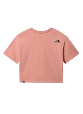 T-Shirt The North Face Cropped Fine Rosa Donna