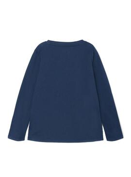 T-Shirt Name It Borris Blu Navy per Bambino