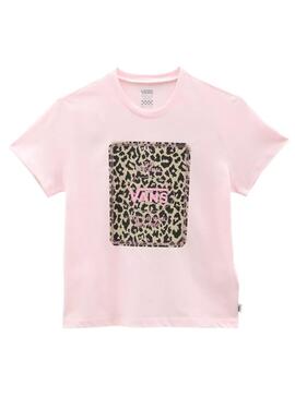 T-Shirt Vans Gioiello Leopard Rosa per Bambina