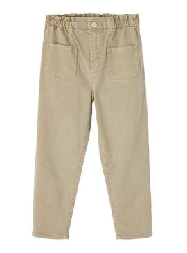 Pantaloni Name It Bella Beige per Bambina