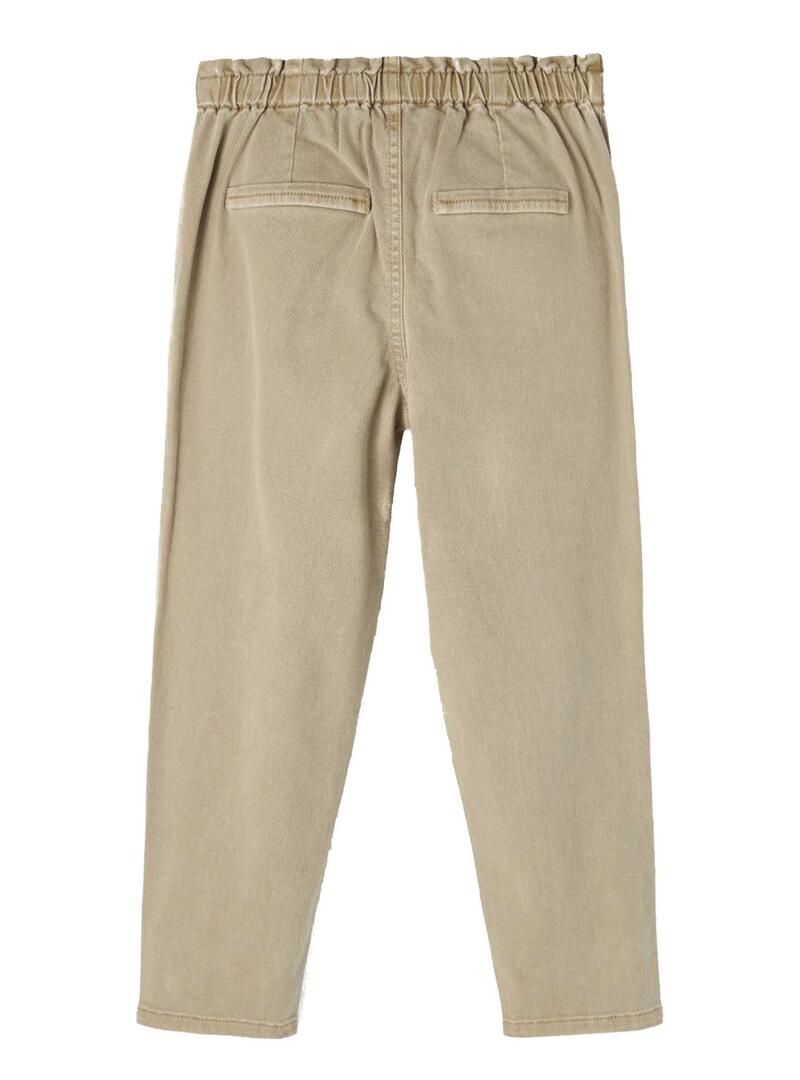 Pantaloni Name It Bella Beige per Bambina