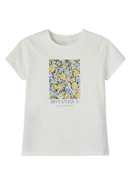 T-Shirt Name It Damily Bianco per Bambina