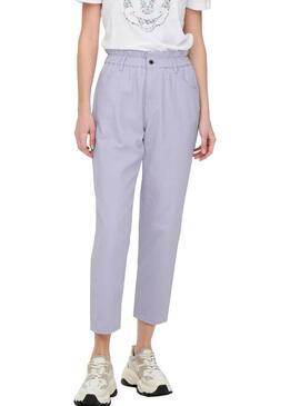 Pantaloni Only Ova Darsy Lila per Donna