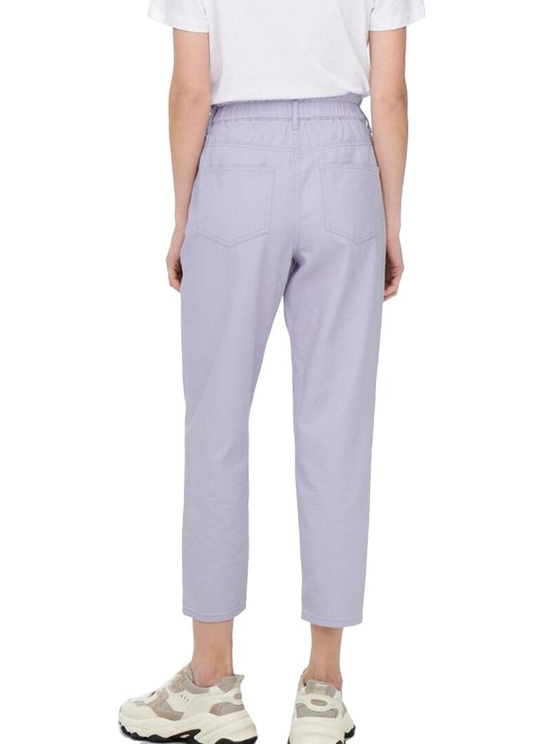 Pantaloni Only Ova Darsy Lila per Donna