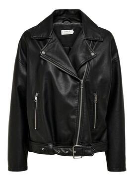 Giacca Only Bella Biker Ecopelle Nero Donna