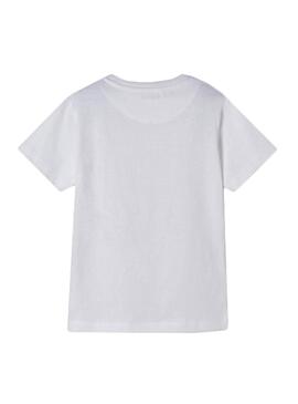 T-Shirt Mayoral True To Yourself Bianco per Bambino
