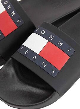 Flip flops Tommy Jeans Flag Nero per Uomo