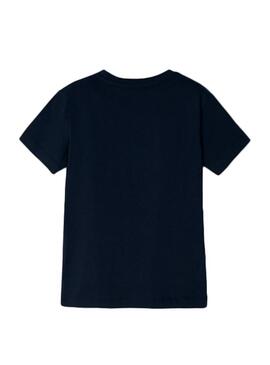Set 2 T-Shirt Mayoral Bianco Blu Navy per Bambino