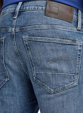 Jeans G-Star 3301 Slim Faded Blu Uomo
